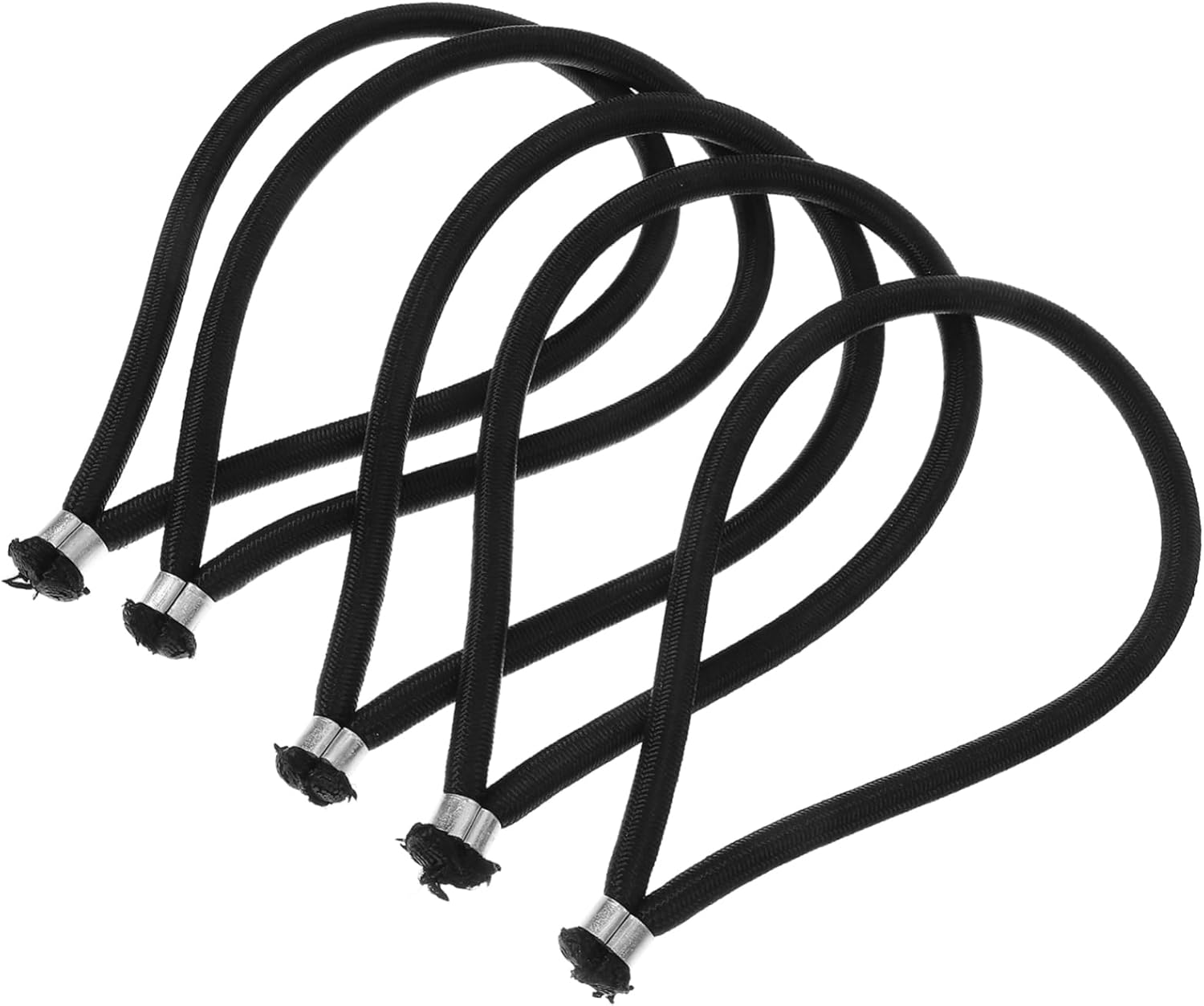 25pcs Heavy Duty Bungee Cords for Tent and Tarp Tie Down Stretchable Elastic Ropes for Outdoor Use for Camping and Cargo Transport