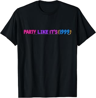 Party Like Its 1999 - Flower Power Straight Design T-Shirt