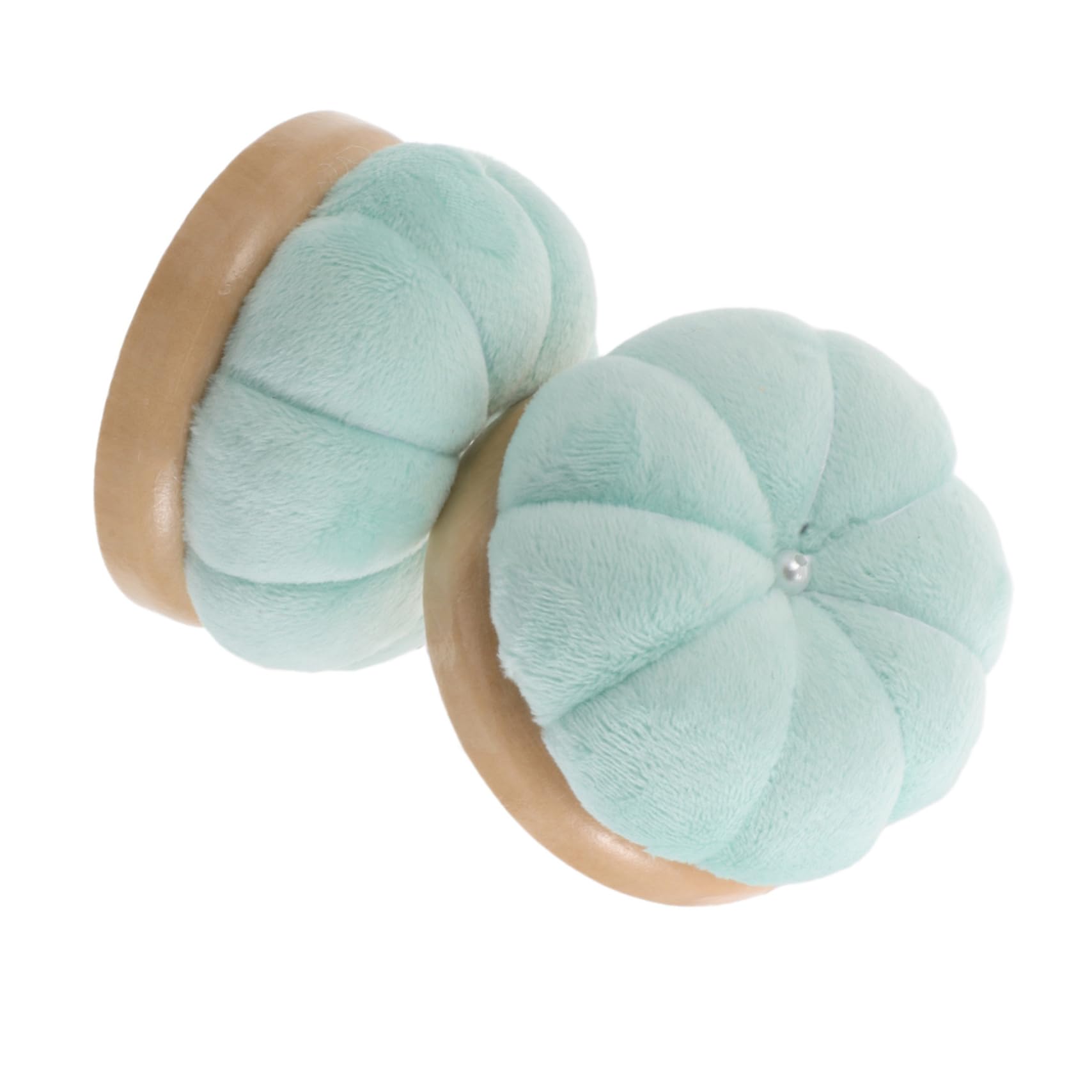 ERINGOGO 2Pcs Cute Pumpkin Shaped Sewing Pin Cushion Holder Portable Multi Functional Needle Organizer for Embroidery Crafts for Travel Home Use