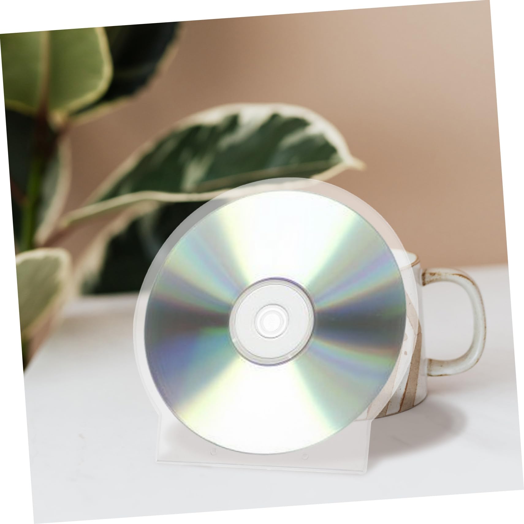 PartyKindom Custodia CD Rigida Spessa 50 Pz Custodia Porta Dischi Protettiva, Contenitore per CD e Dvd, per Archiviazione e Trasporto