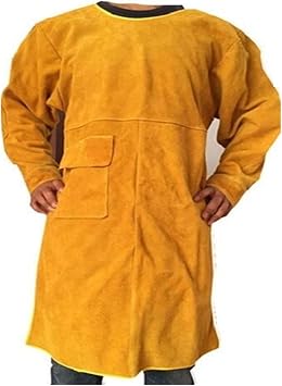 Leather Welder Welding Clothing Flame Retardant Overalls Apron Metal Protect SuitSmall