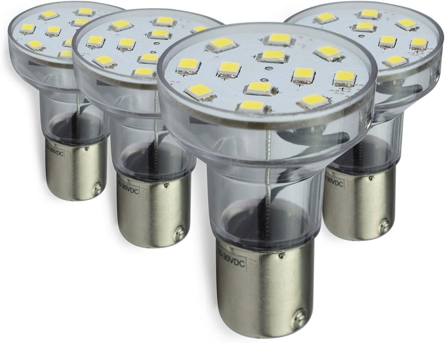 LLB115612CWLN4 4 Pack Spotlight Bulb Rv 1156 1141 1383 2.1W Cool White Long LL-B1156-12CW-LN-4