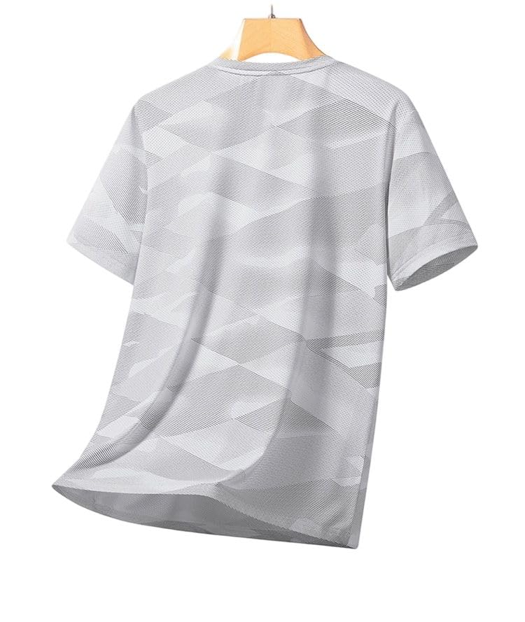 T-shirt imprimé col rond pour homme à manches courtes - 5