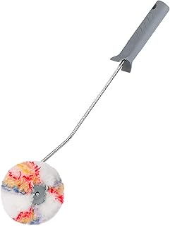 Mivos - Eckenroller Farbroller für Ecken mit Bügel - Innen-Farbroller - Malerrolle - geeignet für Dispersions-, Latex- und Acrylfarben - Eckroller