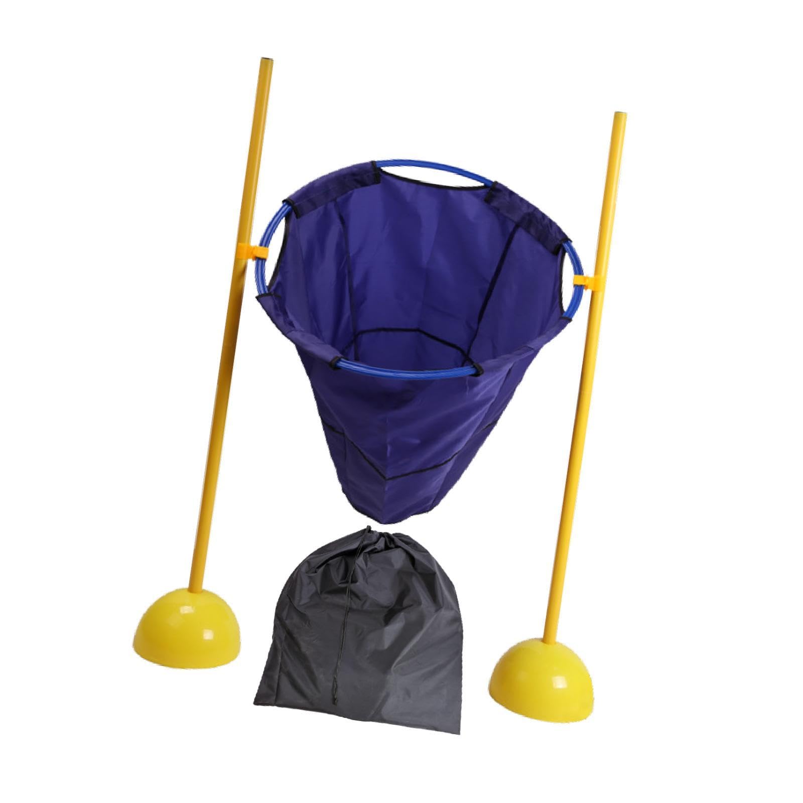 Gioco di Lancio per Interni Ed Esterni, Include 10 Sacchi di Sabbia, attività Divertente per Bambini, Blu