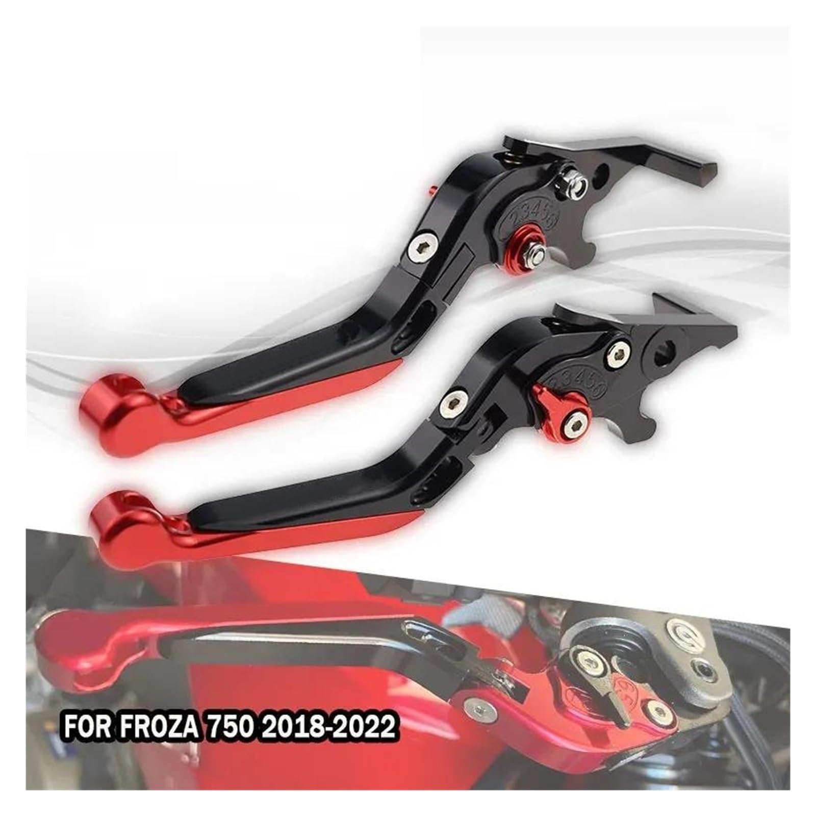 Para FORZA 750 2018-2022 Palancas De Embrague Freno Extensibles Plegables Para Piezas Motocicleta Forza750 Juego Manijas Ajustables(DESIGN R)