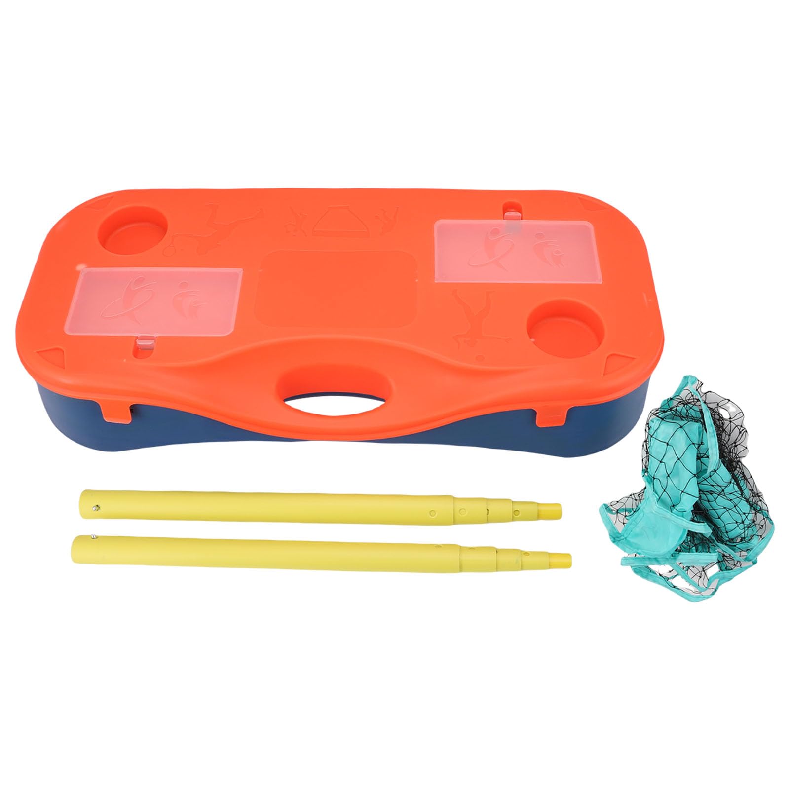 Bádminton Portable Set per la Squadra Sportiva Blu Arancione in Base Al Campo di Stoccaggio in Vacanza in Famiglia