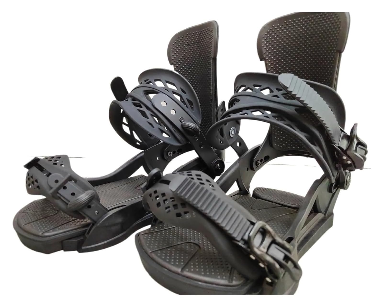 Clip Metalliche per Legami per Snowboard, Attacchi da Snowboard Uomo in Bianco e Nero, Taglie Multiple
