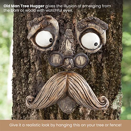 image for Bits and Pieces - 'Old Man' Tree Hugger - Yard Decorations - Whimsical