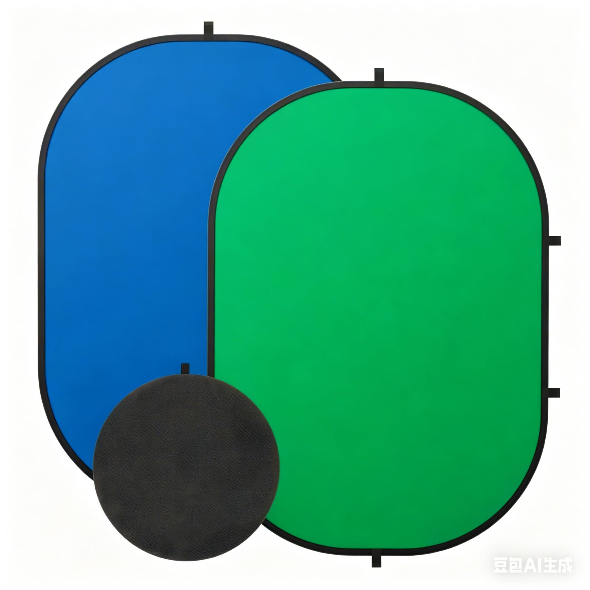 Sfondo verde 3 x 5ft/100 x 150 cm double face pop-up sfondo pieghevole blu schermo mussola chromakey schermo con borsa per il trasporto per studio fotografico, streaming, gioco