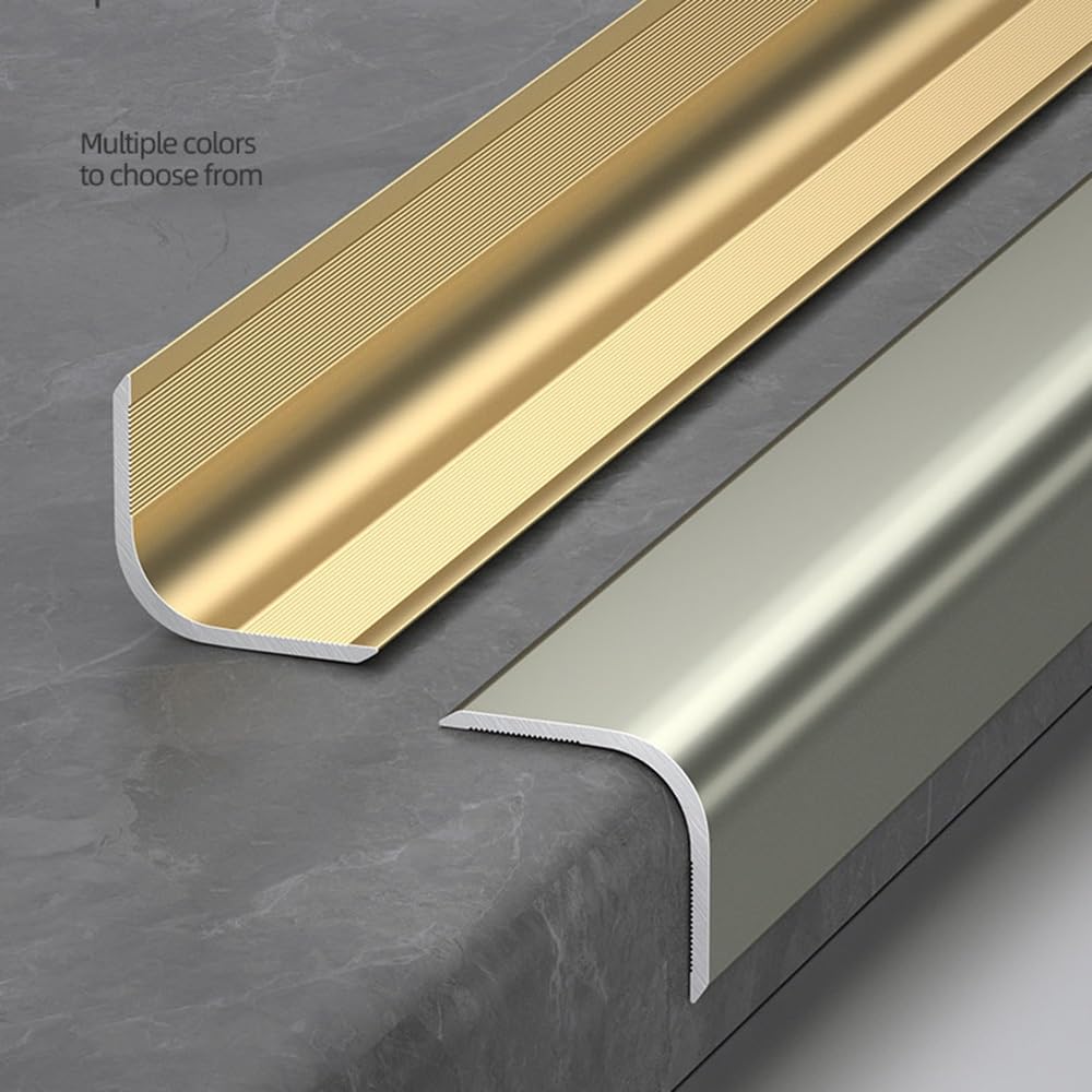 Lot de 2 protections d'angle en aluminium de 147,3 cm - Protection murale anti-collision - Bande de bord moulé en L pour porte et fenêtre - Blanc - 150 x 2 cm (58