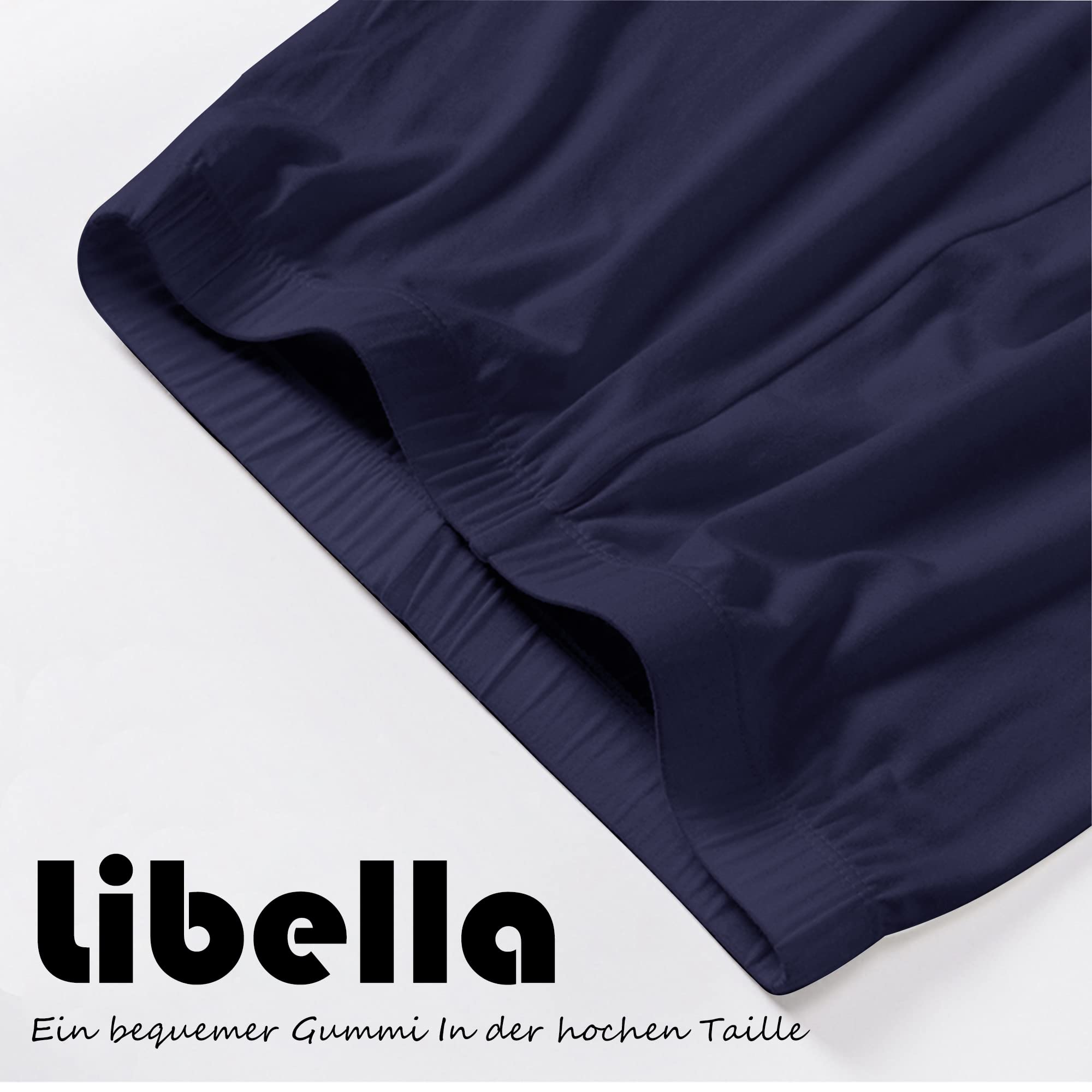 Libella Donna Leggings 3/4 Pantaloni con Pizzo Pantaloni Capri in Cotone con Vita Alta Pantaloni Fitness Slim Colorati Multicolore 4166