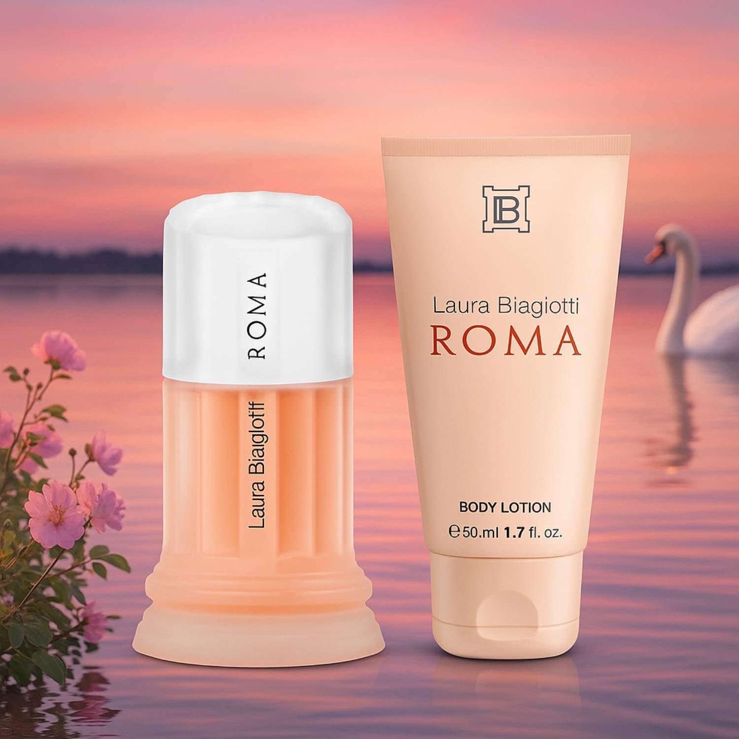 Laura Biagiotti Roma Donna Cofanetto Regalo, Eau de Toilette 25 ML e Latte Corpo 50 ML, Fragranza Elegante