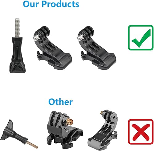 Miniatura 8 de Haoyou Kit de montaje de hebilla de gancho en J resistente a la corrosión compatible con Gopro, montaje de gancho en J de superficie vertical y