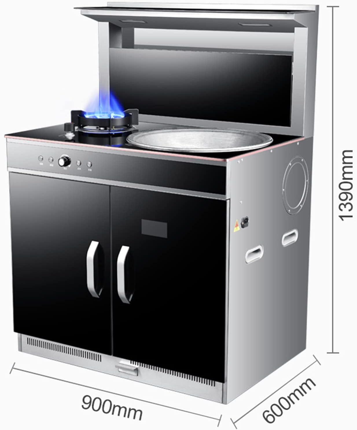 Firewood Stove Gas Stove New Domestic Large Pot Wood Fire Integrated Stove Integrated Stove Easy to Use Smokeless Stove