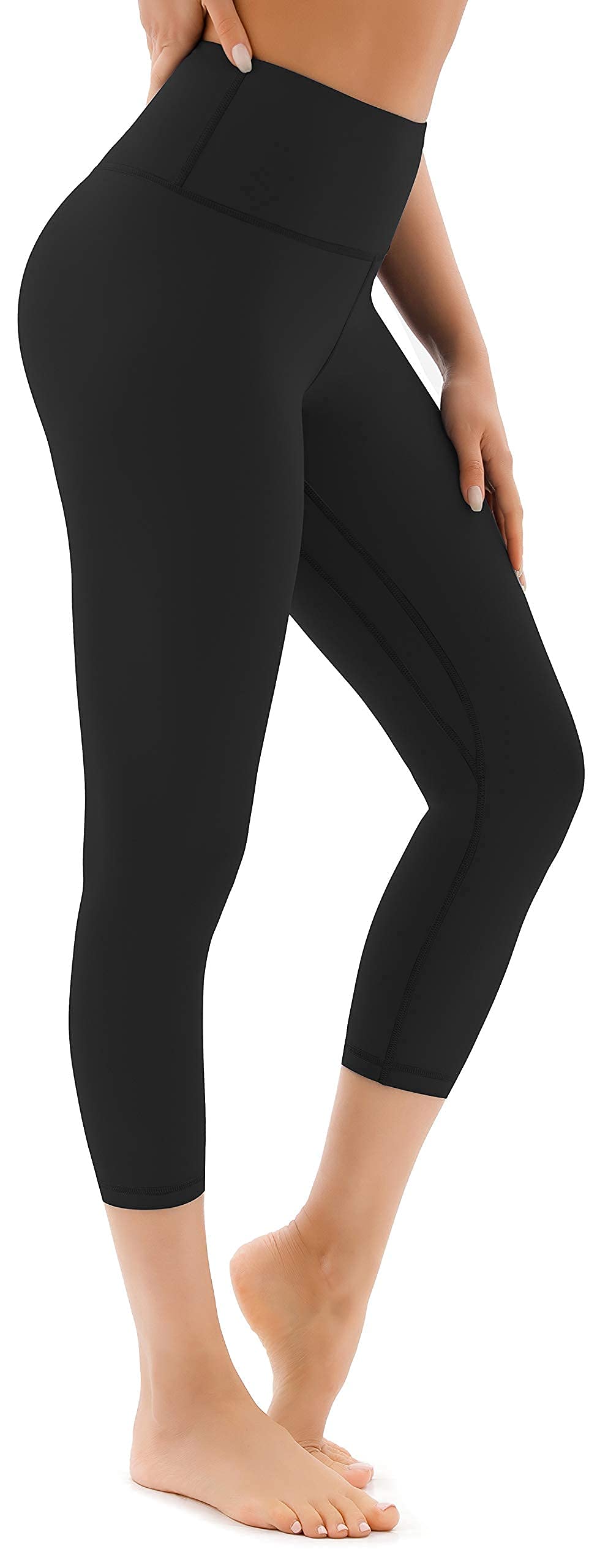 Yoga Pants for Women High Waisted Capri Leggings with Inner Pockets