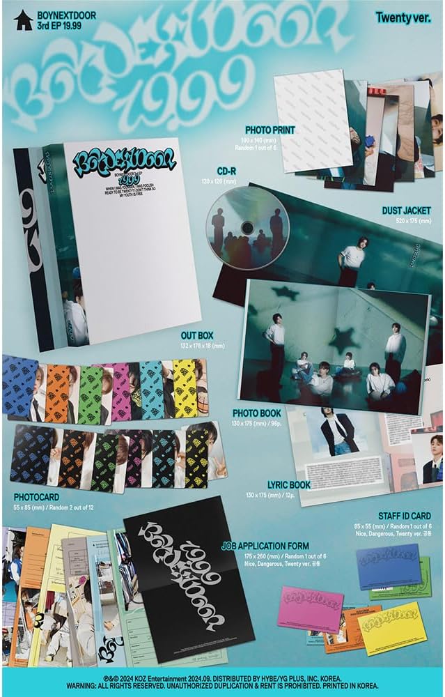 BOYNEXTDOOR - 3RD EP [19.99] album + Seller gift (Standard Dangerous ver)