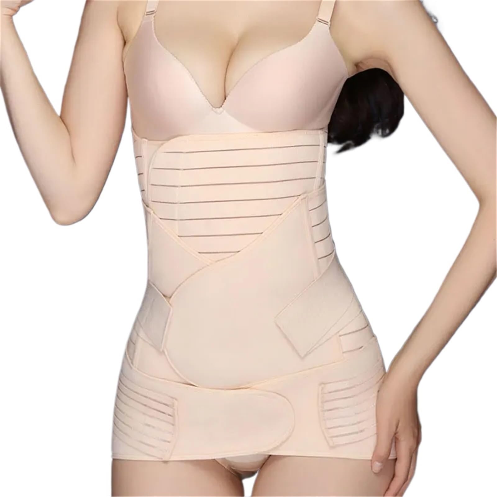 Guaina Post Parto 3 Pezzi/Set maternità postnatale Fasciatura Dopo Gravidanza Cintura Biancheria Intima Intimo Post Parto Fascia Addominale Cintura for Donne Incinte(Color 1,M)