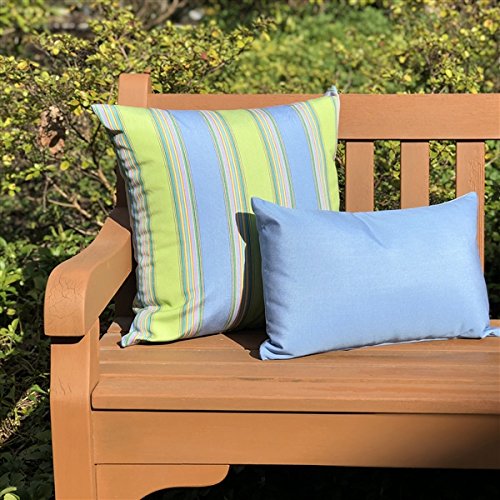 PILLOW DÉCOR Sunbrella Air Blue 12x19 Outdoor Pillow