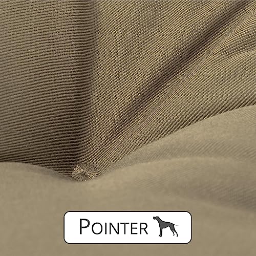 Pointer | Urban Hundekissen Mittelgroße Hunde, 70x60 cm - Orthopädisches Hundebett Waschbar bis 95°C, Geruchsfrei, Robust, Indoor & Outdoor, Made in Germany (XL - 70x60 cm, Goldbraun)