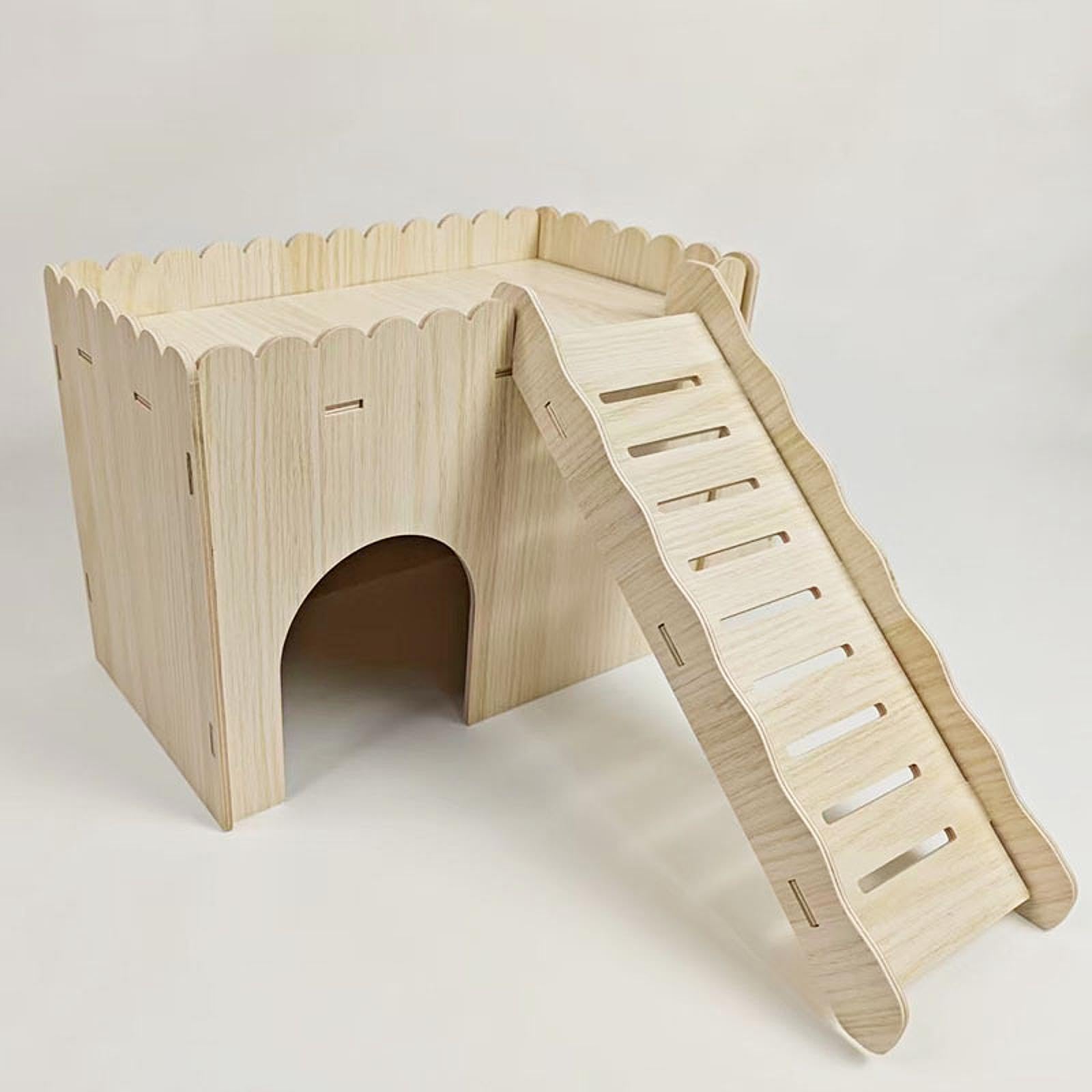 Casetta in legno per porcellini d'India, per conigli, criceti, topi, cincillà, furetti