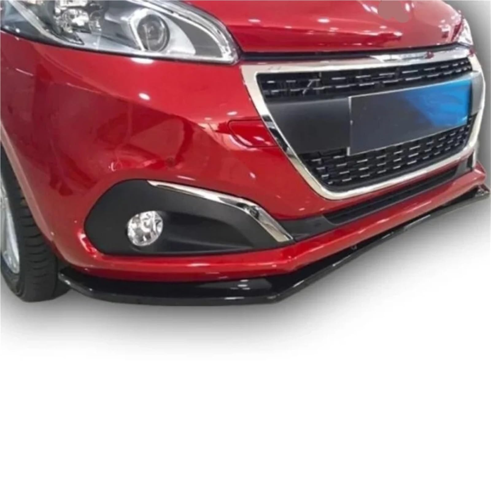 spoiler samochód warga ochronna 3 szt. przedniego zderzaka do Peugeota 208 2012-2018 Zestaw akcesoriów samochodowych Spoiler Splitter Dyfuzor(Gray)