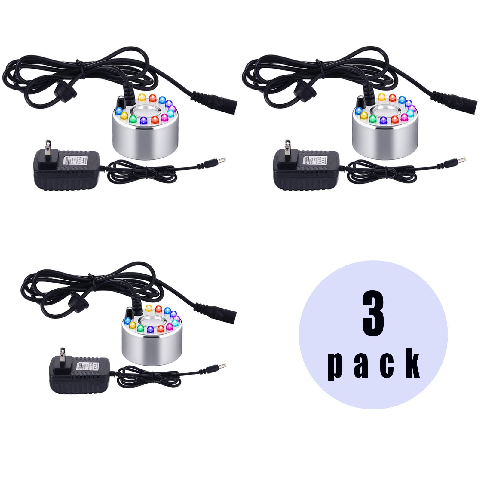 3 Pcs Halloween Mist Maker Fogger Small Ultrasonic Fog Machine Fountain