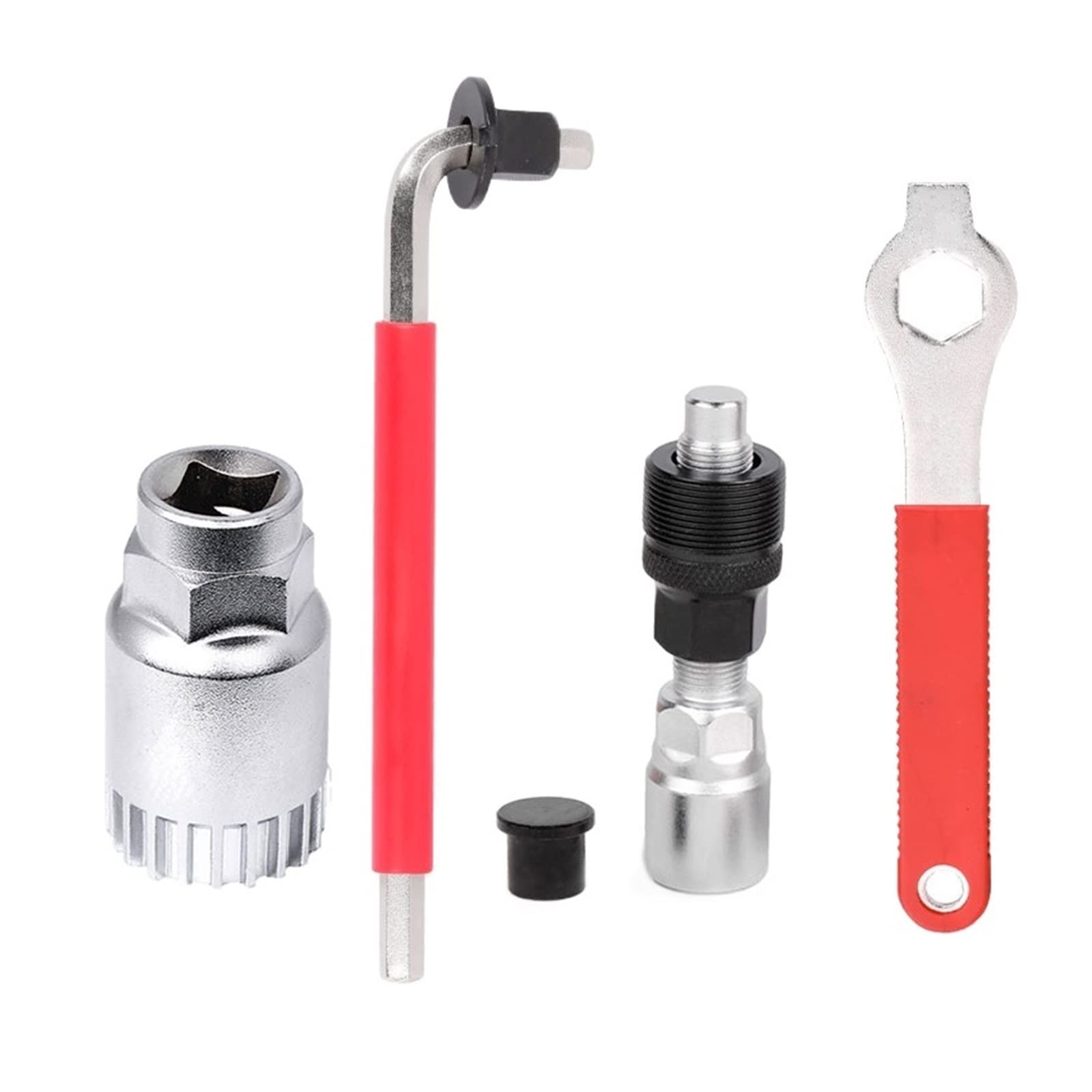 LamaMe TRUSTTWO Kit di Riparazione for Biciclette Dispositivo di rimozione del Fondo Estrattore BB Chiave a 20 Denti Estrattore for pedivelle a Pedale for Bici Chiave for Raggi a 8 Vie The New
