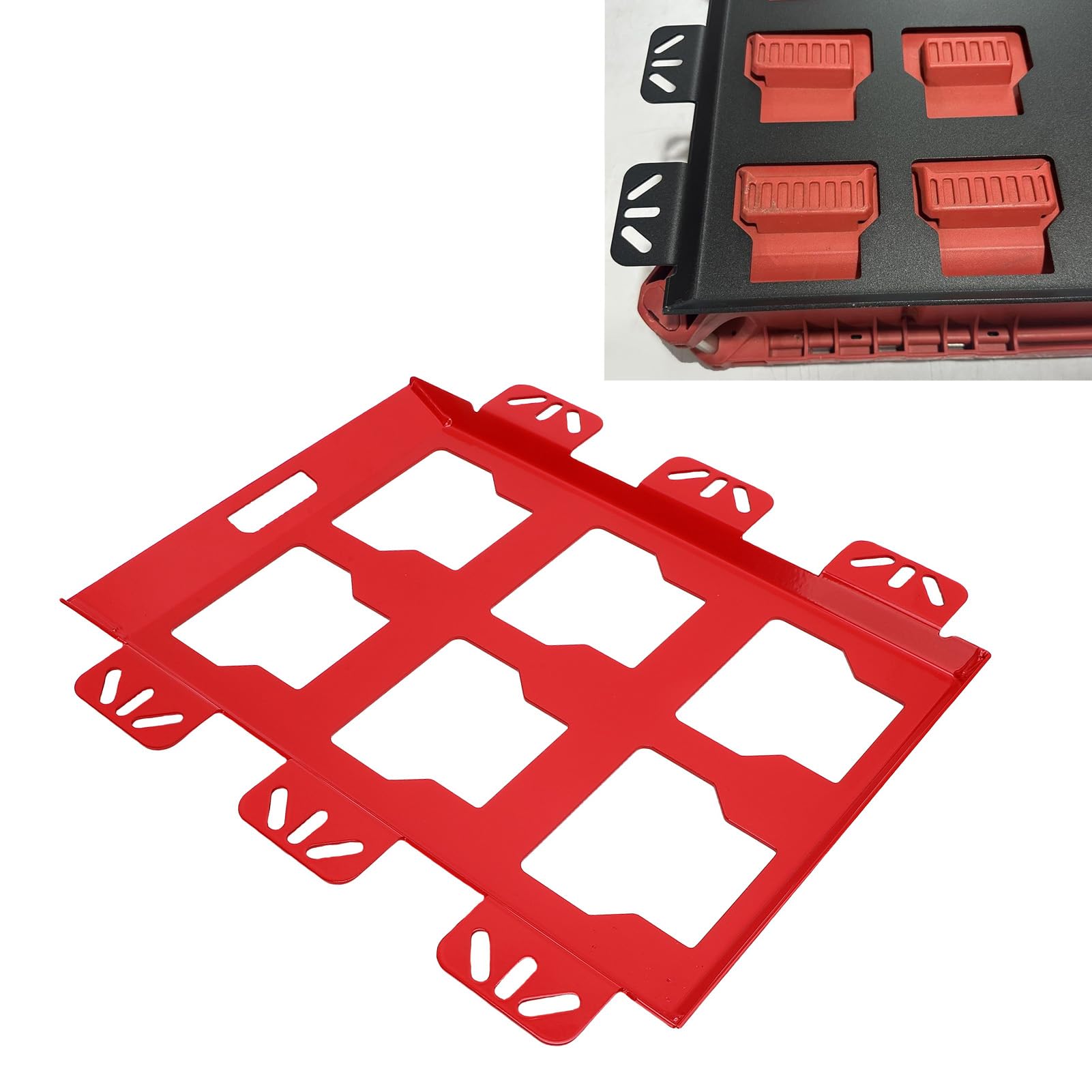 Generic Robusta Placa Base de Montaje de Caja de Herramientas de Repuesto para Embalaje - Fijación Segura para Cajas de Camiones, Paredes y Más - Soporta hasta 100 Libras - Ideal para Organización y