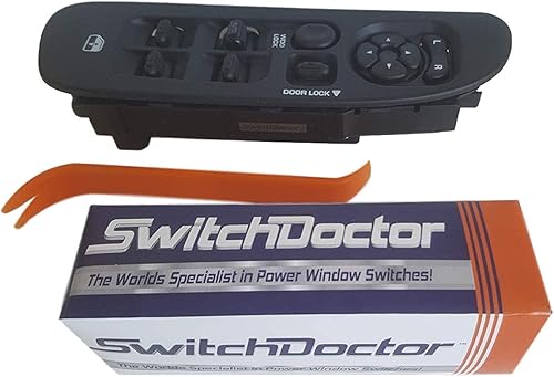 Miniatura 3 de SWITCHDOCTOR Juego de interruptor de ventana y bisel totalmente montado para Dodge Ram 2002-2008 (negro)