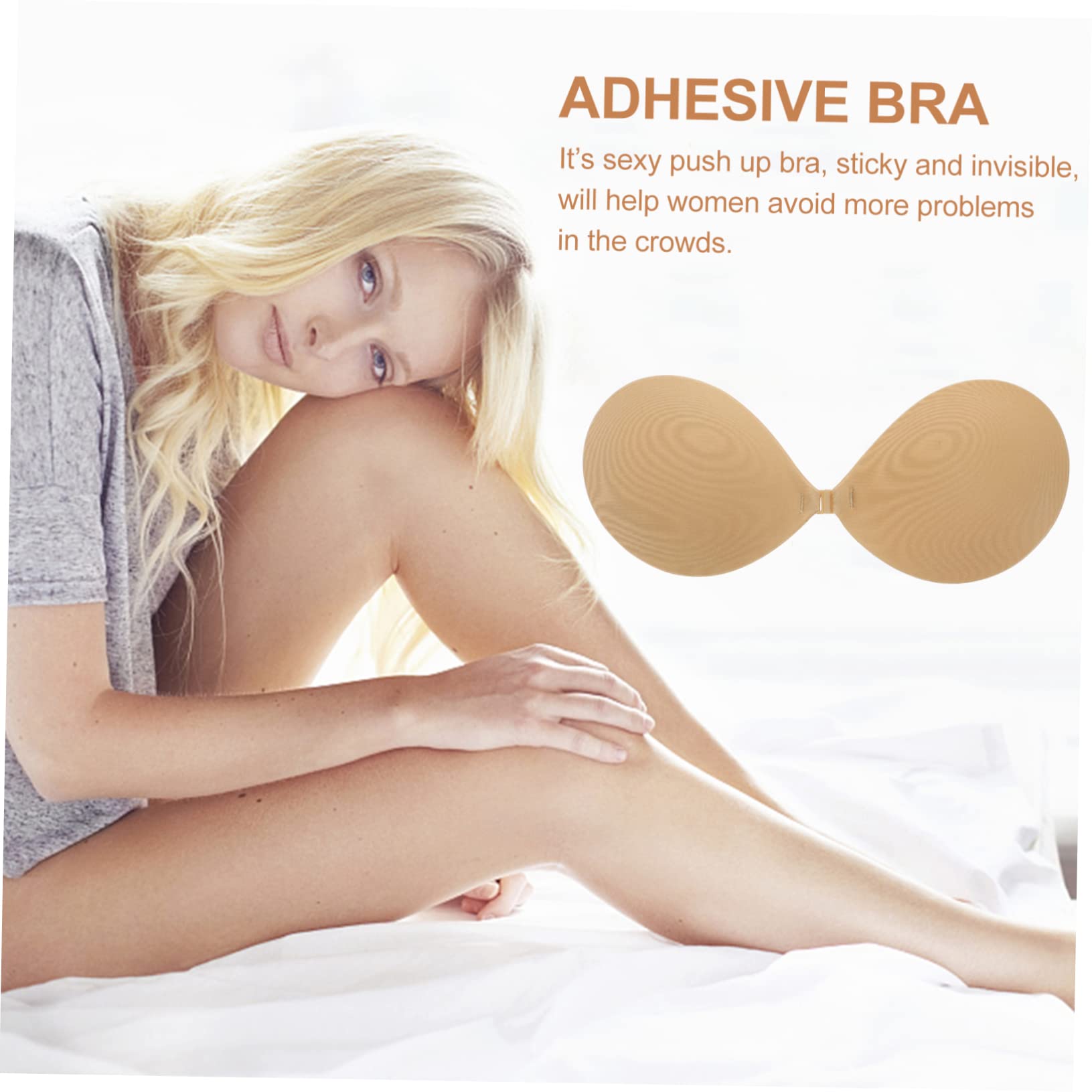 5 Pares sujetador invisible sujetadores de corte bajo para mujer sujetadores sin tirantes para mujer push up bra strapless bra empuja hacia arriba el sujetador pegajoso spandex