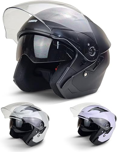 Casco de moto abierto DOT, modelo PM-768