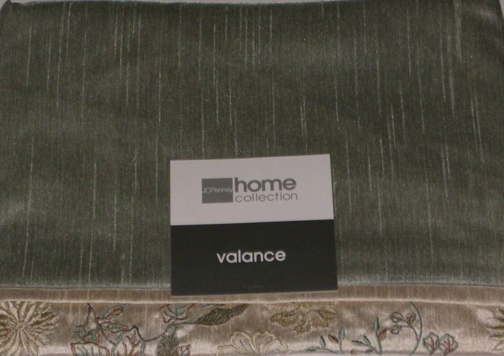 Buy Pale Blue & Ivory Window Valance Murano Curtain Topper Online at