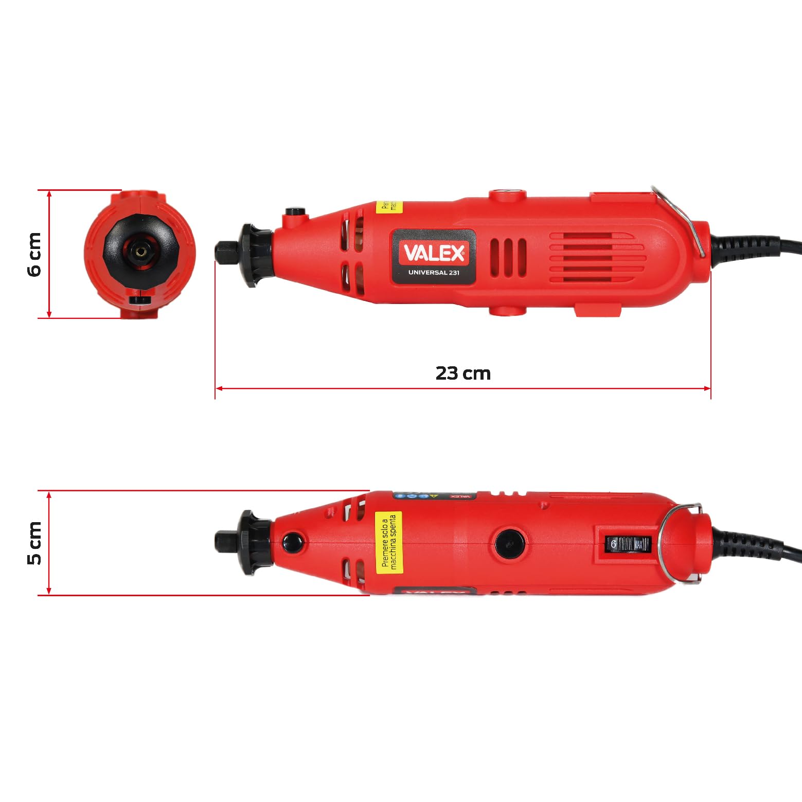 Valex Multiutensile Universal 231 135W 3 mandrini portautensili