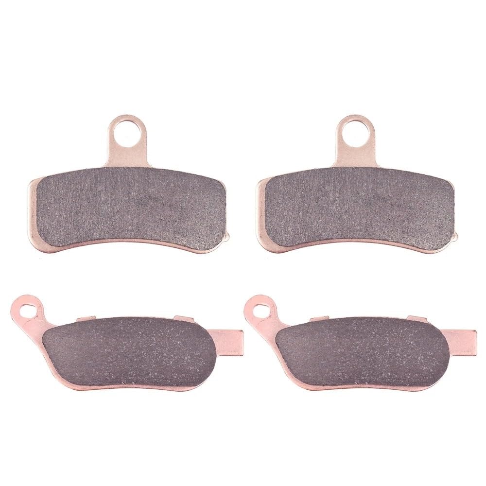 Pastillas de freno delanteras y traseras para FLS Softail Slim 12-14 FXCW Rocker para rueda fundición 08-09 FXSB Breakout 13-14 pastillas de freno de motocicleta(1set Copper Based)