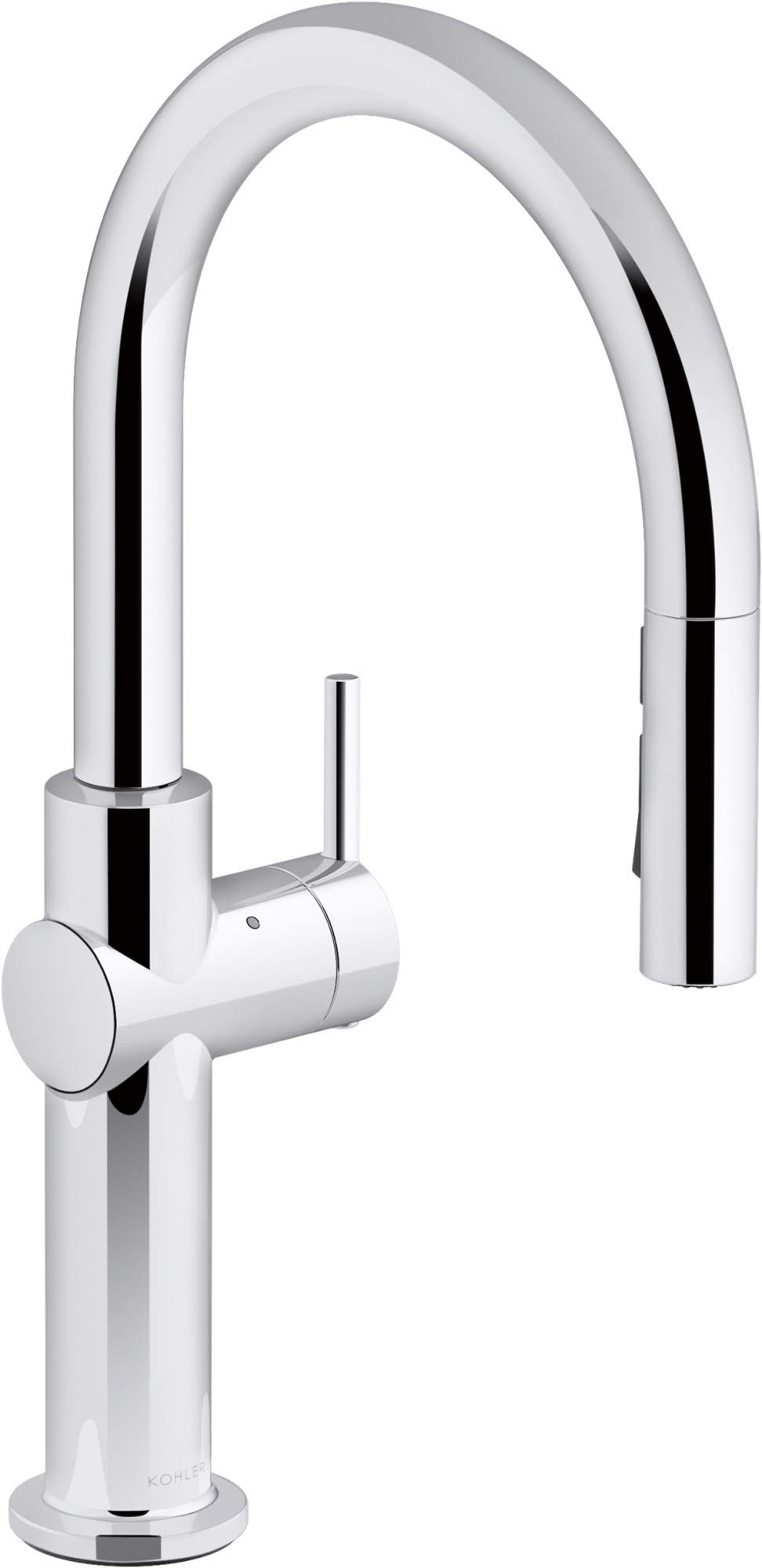 22974-WB-CP Crue Touchless and Voice Activated Kitchen Sink Faucet with Pull Down Sprayer, Motion Sensor, Hands Free Kitchen Faucet, Polished Chrome