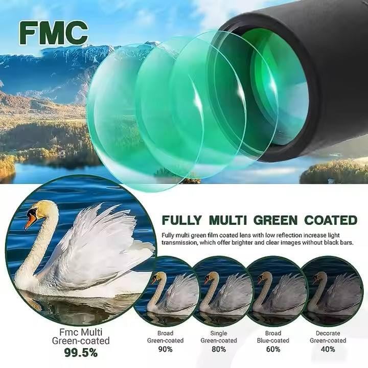 Image of Telescope HD Vision Binoculars 10000M High Power for Outdoor Travel Stargazing Concerts Sports Optical Vision Binocular Fixed Zoom (25-75X60)