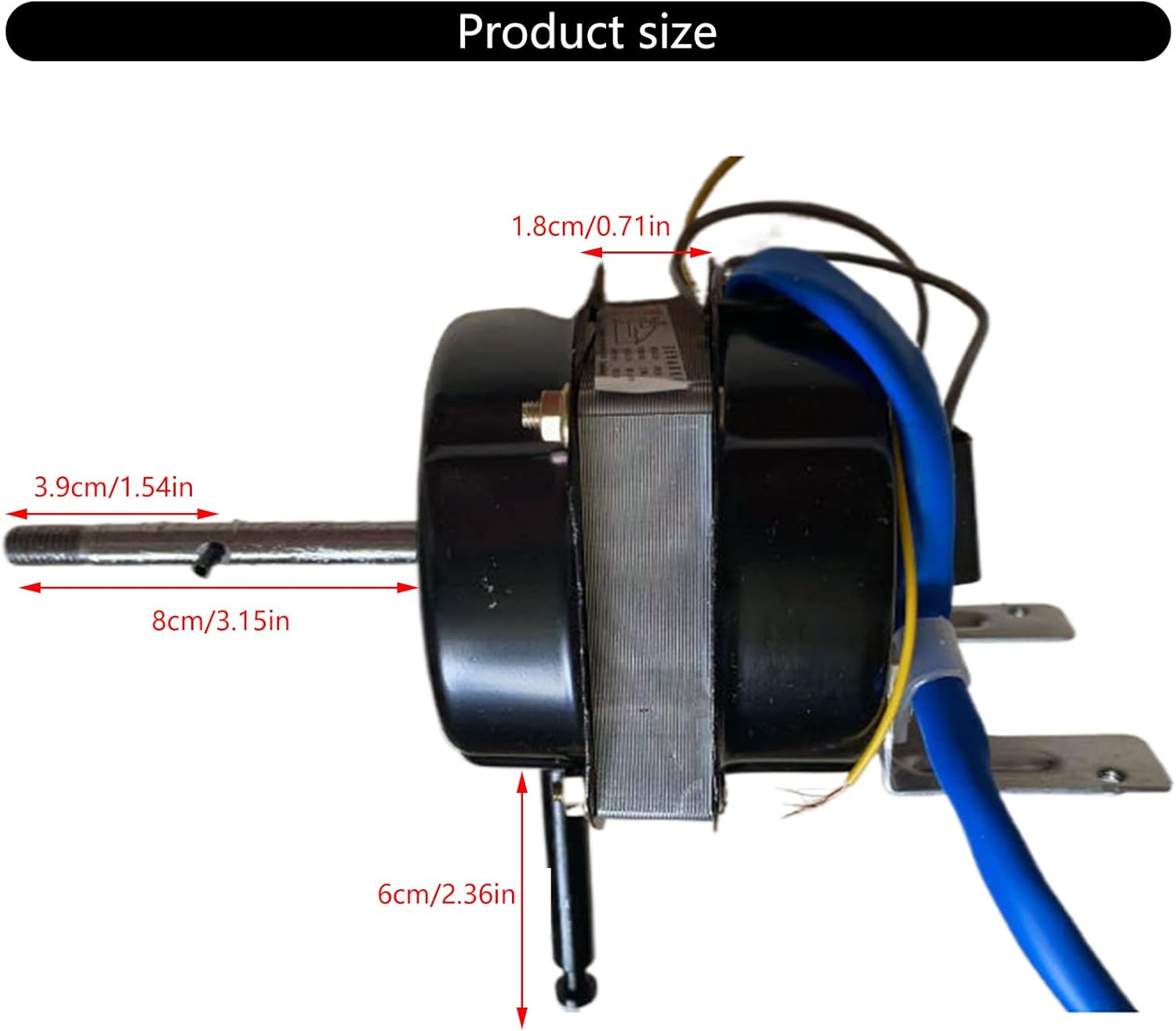 60W Electric Fan Motor Double Bearing Table Floor Motor Replacement for 18P Standing Accessories Portable Air Circulation Fan