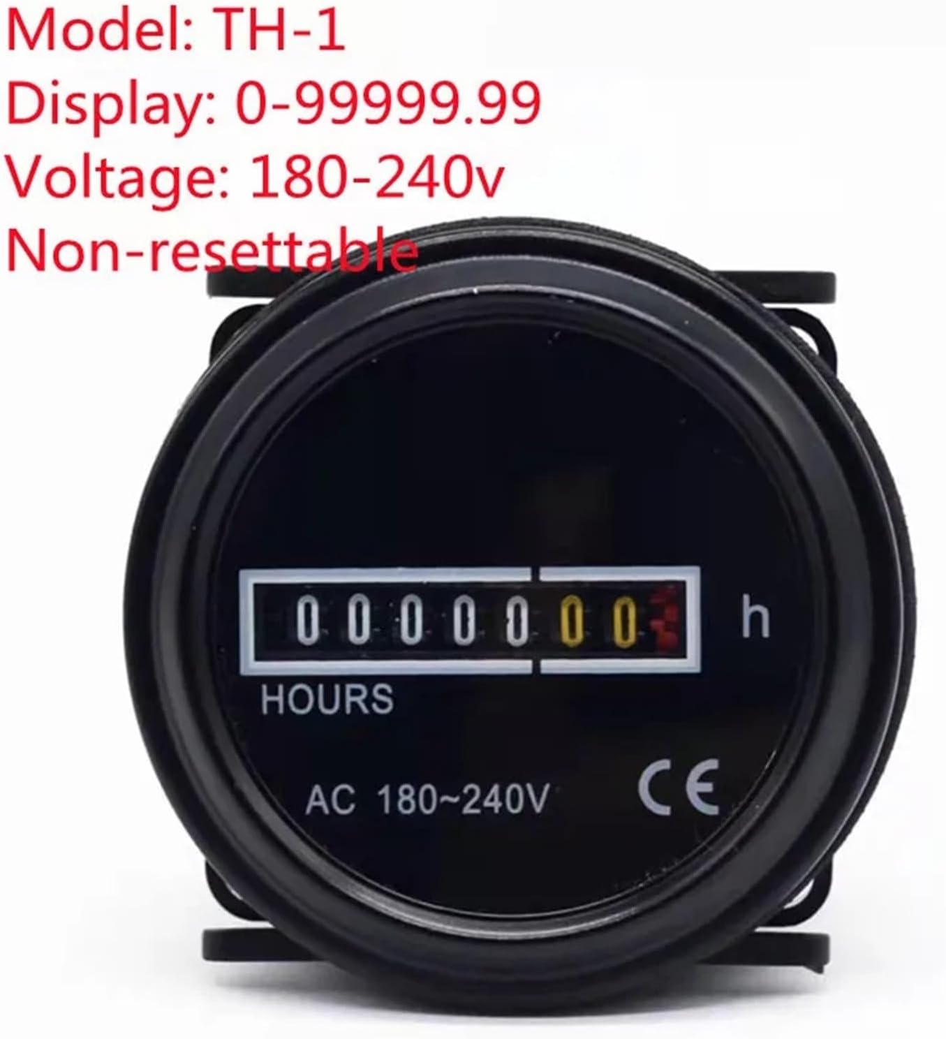 HM-2 Timer Hour Meter Industrial Timer 220V-240V TH-1 Timer HM-1 SYS-1(TH-1 AC180-240V)