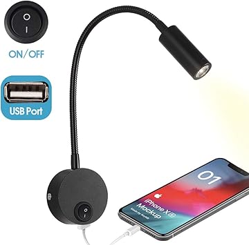 12v reading light with usb port Clearance