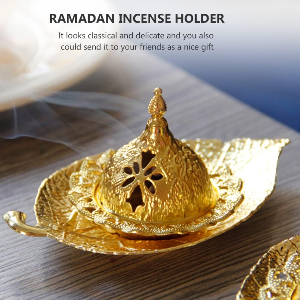 Abaodam Ramadan Incense Burner Tray Middle East Incense Holder Aromatherapy Tray Desktop Decoration for Home Office Meditation Yoga Bedroom Study 5.11 X 2.99 X 2.44 in