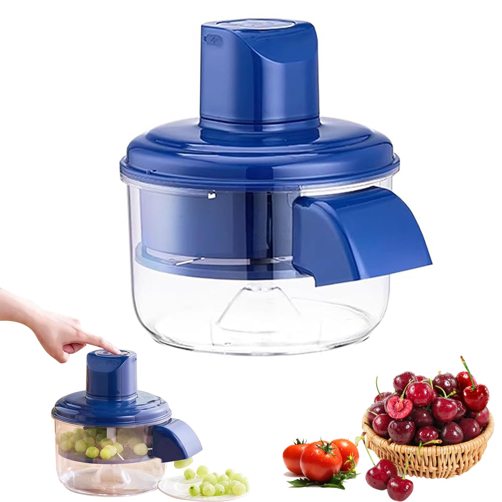 Pelatrice elettrica dell'uva, pelapatate Automatico per Piccoli Frutti, pelapatate Ricaricabile per Ciliegie, pomodori, Facile Pulizia