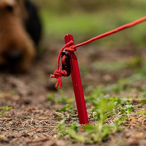 Miniatura 10 de ASR Outdoor 9 pulgadas de grado aeronáutico de aluminio de las estacas de la tienda de campaña de las estacas (paquete tamaños)