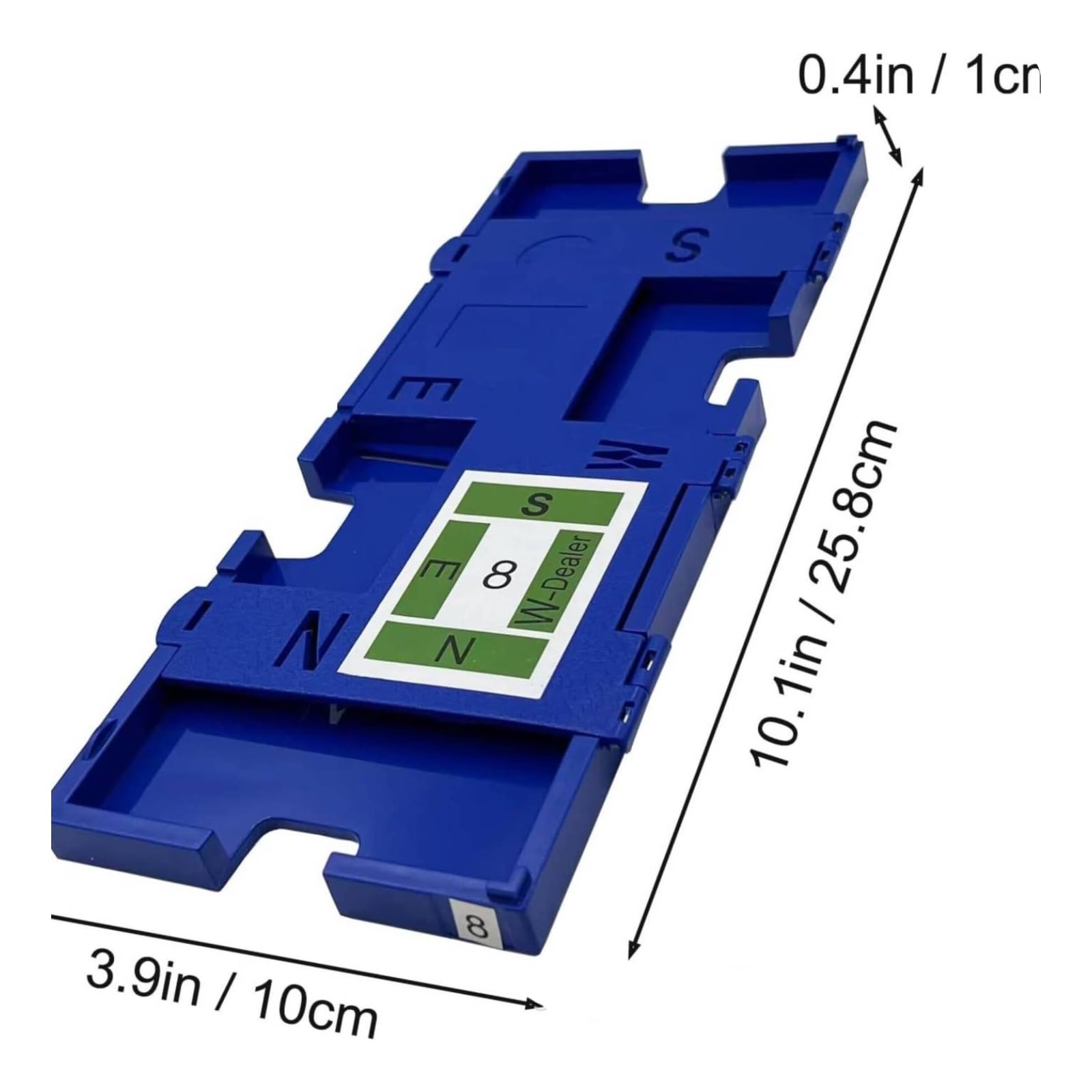 8 Pezzi Porta Carte da Bridge Rigido Porta Carte Pieghevole Pratico Portafoglio per