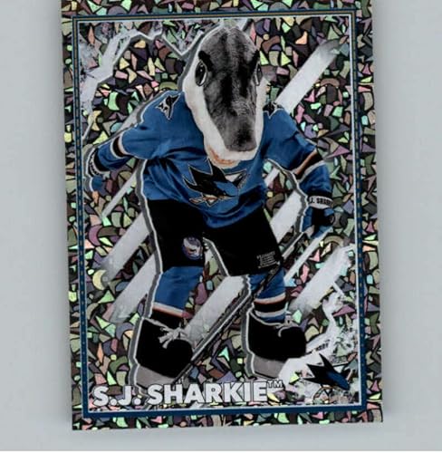 2022-23 Topps NHL Hockey Stickers #394 S.J. Sharkie San Jose Sharks FOIL Official NHL Hockey Album Sticker (1.5 INCH Wide X 2.5 INCH Tall) in Raw NM