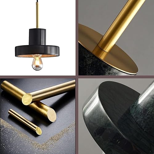 Miniatura 5 de Lámpara colgante moderna para isla de cocina, lámparas nórdicas de latón para comedor, lámpara de suspensión de mármol con enchufes E27E26, luces