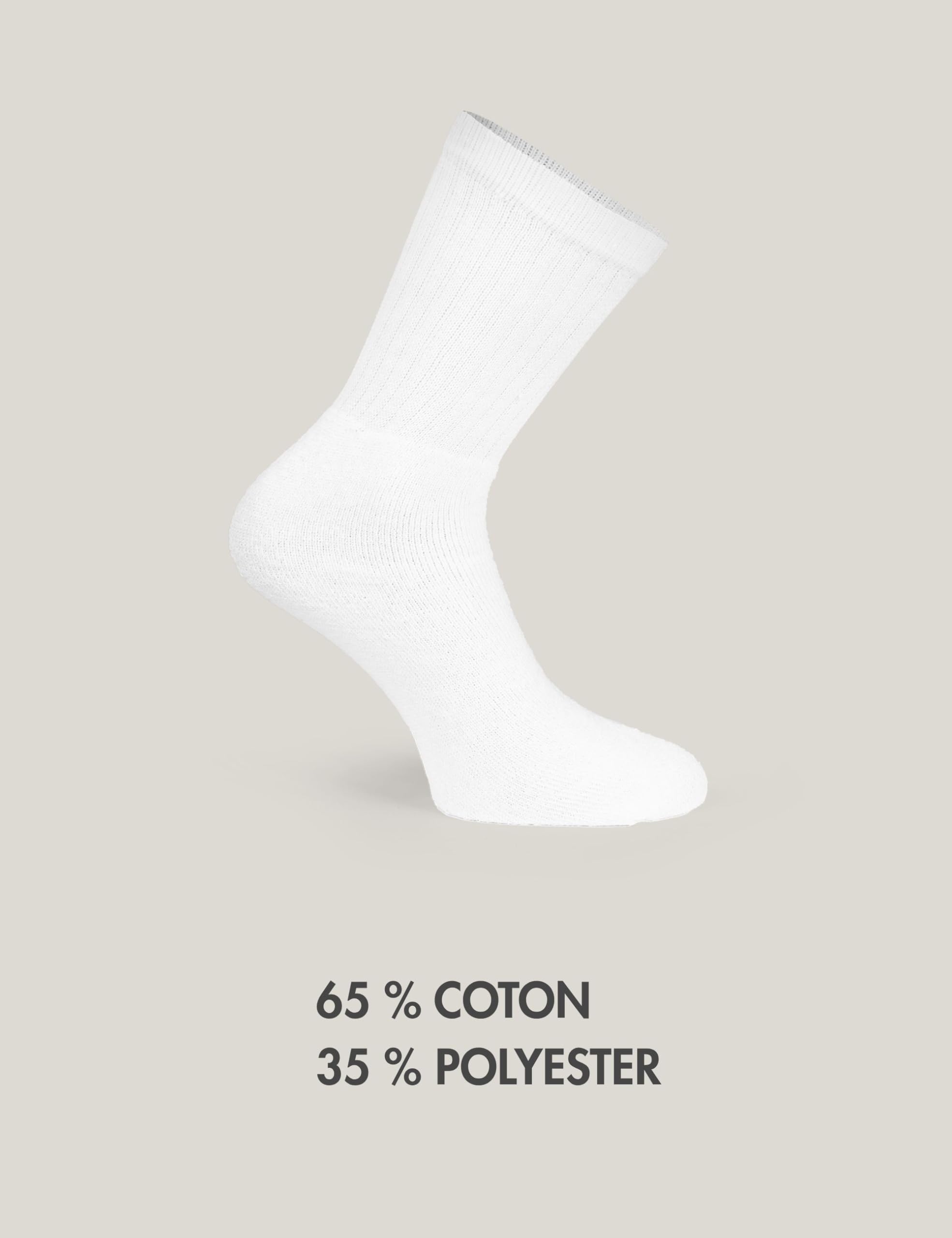 Basic Treasure Lot de 20 Paires Chaussettes de Tennis Unisexe Coton – 39/42, 43/46, 47/49 – Noir, Gris, Blanc Motif Rayé et Blanc Uni – Homme et Femme, Sport et Travail