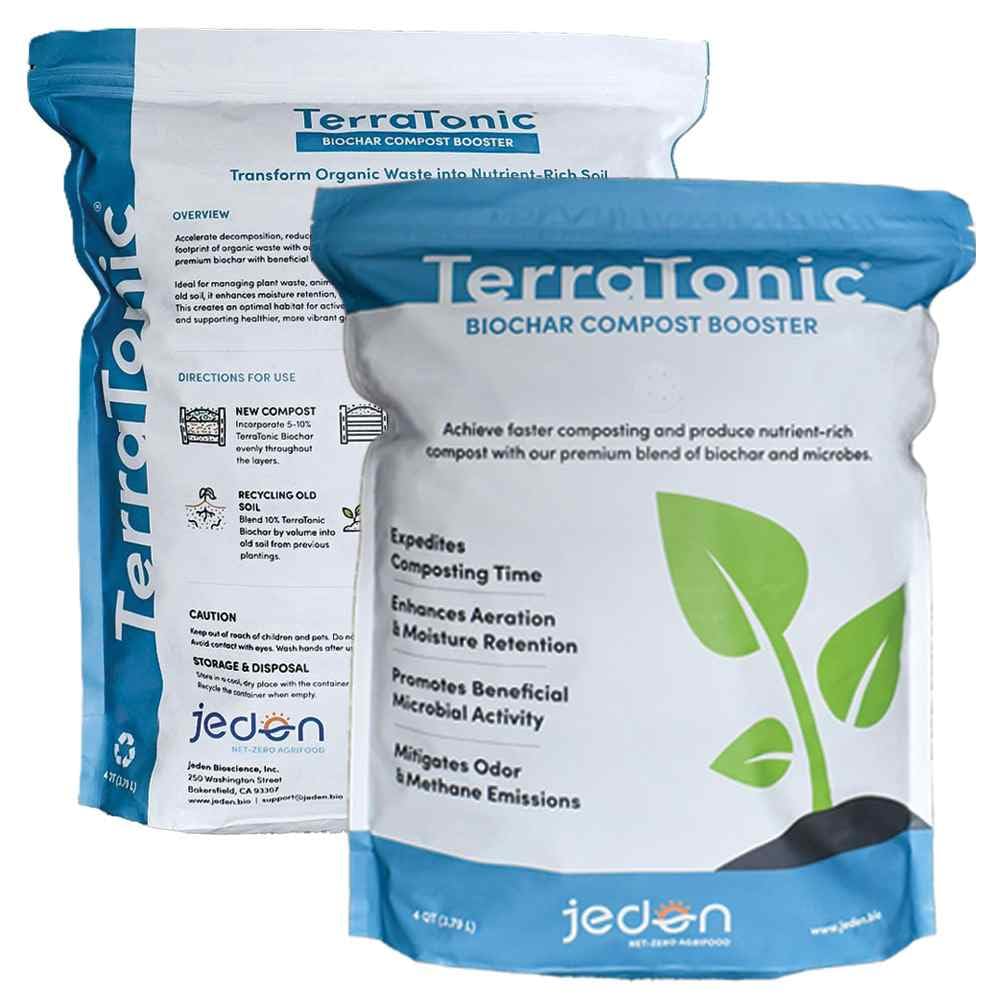 TerraTonic Biochar: Organic Compost Accelerator with Beneficial