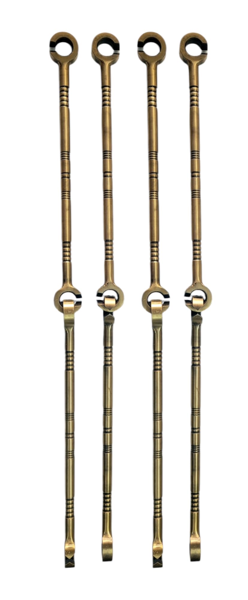nooks Stainless Steel saliya 12mm Hook and Ceiling Rod heavt Duty Hanging Accessories Set in PVD Coating Brass Finishing for Swings and jhula for Indoor Outdoor (Pack of 2) 1
