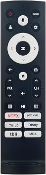 Replace Voice Remote Control Works for Hisense QLED Series Quantum 4K ULED Mini-LED Google Smart TV 43A6H 43A65H 43A68H 55U6H 65U6H 75U6H 55U7G 65U7G 50A6H 50A65H 50A68H 55A6H 65A68H 75A6H 75A65H